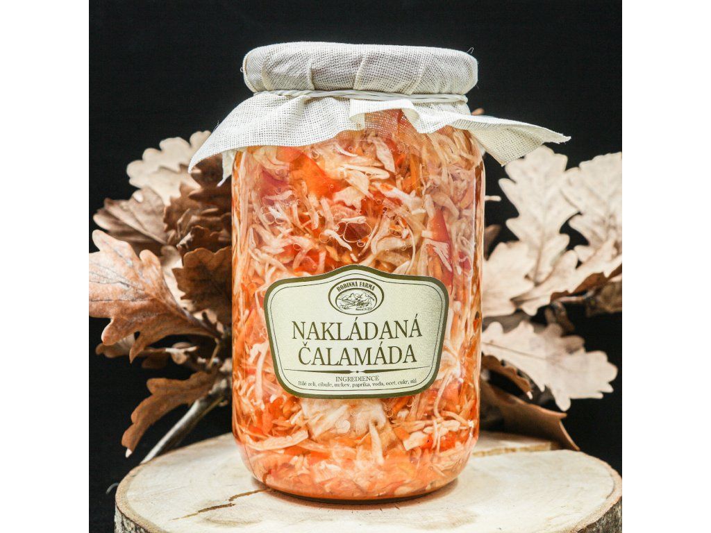 Nakládaná čalamáda ve sklenici